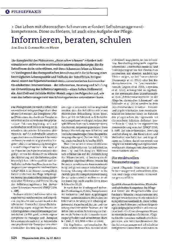 Vorschauseite 1: Informieren, beraten, schulen