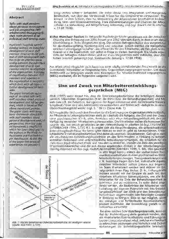 Vorschauseite 3: Mitarbeiterentwicklungsgespräche (MEG) Zentrales Element einer individuellen Personalentwicklung