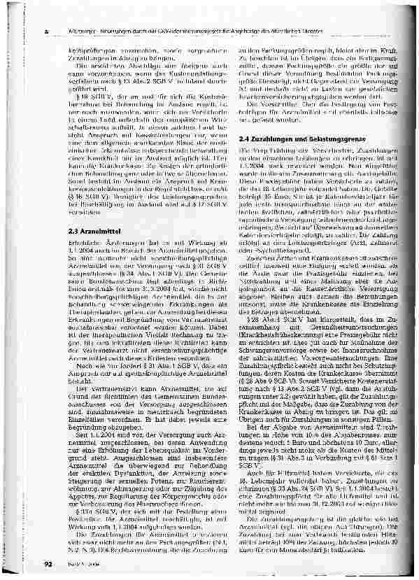 Vorschauseite 3: Neuerungen durch das GKV-Modernisierungsgesetz für Angehörige des öffentlichen Dienstes
