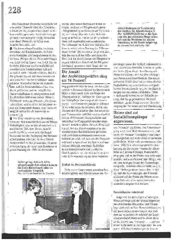 Vorschauseite 2: Arbeitsplatzvorstellungen: Stiefkind der Altenarbeit