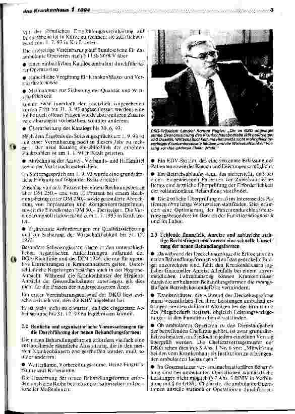 Vorschauseite 3: Auswirkungen des GSG und Handlungsbedarf der Krankenhausträger