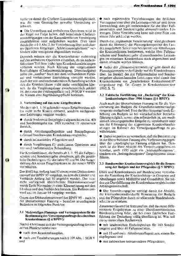 Vorschauseite 4: Auswirkungen des GSG und Handlungsbedarf der Krankenhausträger