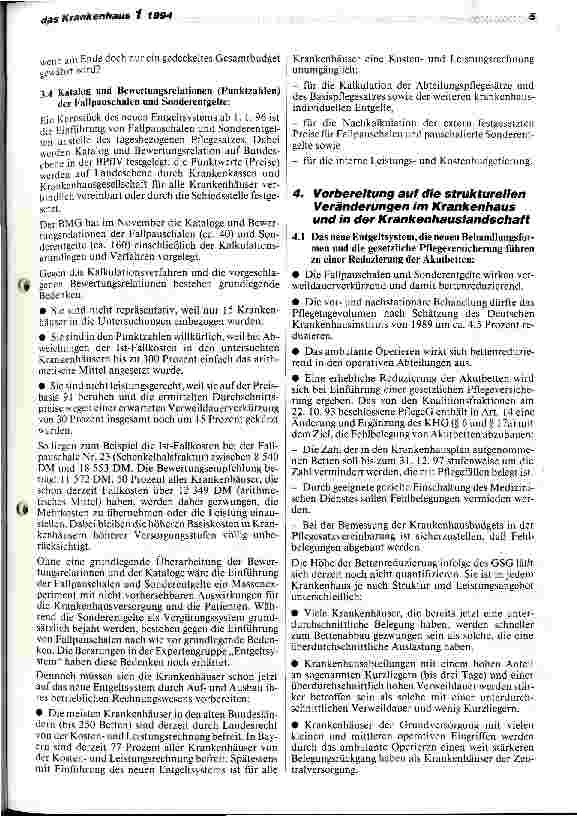 Vorschauseite 5: Auswirkungen des GSG und Handlungsbedarf der Krankenhausträger