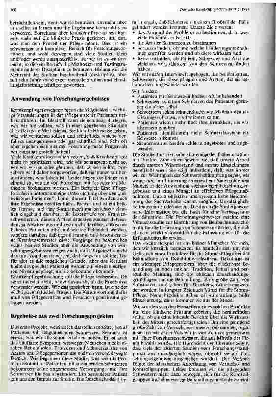 Vorschauseite 2: Auswirkungen der Pflegeforschung auf die Krankenpflege