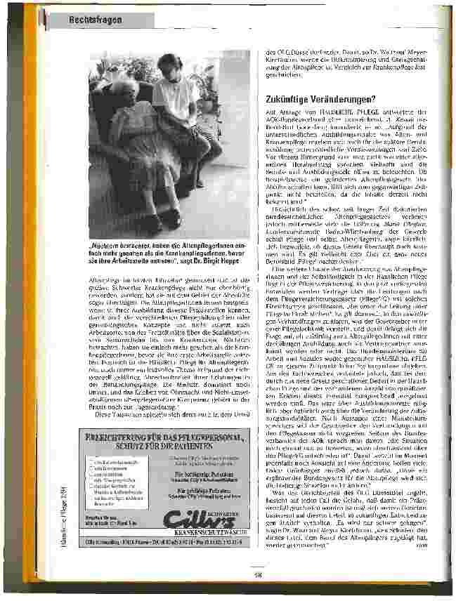 Vorschauseite 3: Diskriminierung in der Altenpflege?