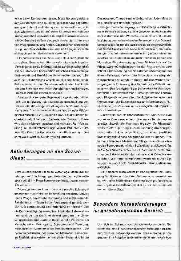 Vorschauseite 5: Nur GewinnerBewusste Zusammenarbeit zwischen Pflegeund Sozialdienst tut den Patienten und ihren Wegbegleitern gut