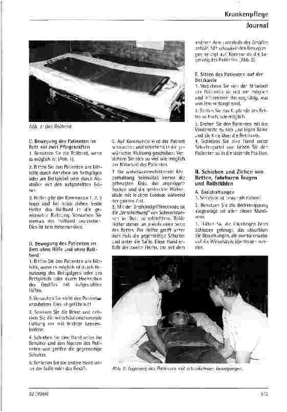 Vorschauseite 2: Rückenschmerz - Rückenschule Rückenschulprogramme in der Krankenpflege