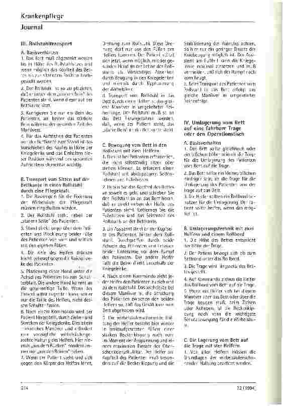 Vorschauseite 3: Rückenschmerz - Rückenschule Rückenschulprogramme in der Krankenpflege