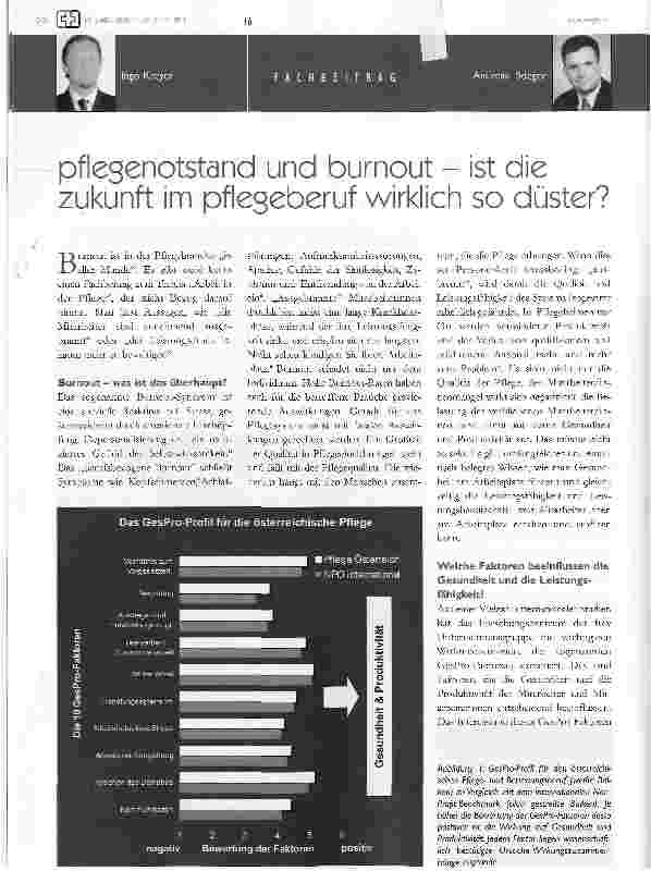 Vorschauseite 1: pflegenotstand und burnout - ist die zukunft im pflegeberuf wirklich so düster?