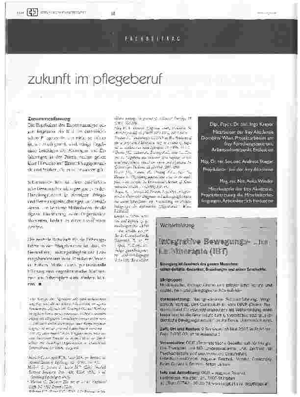 Vorschauseite 3: pflegenotstand und burnout - ist die zukunft im pflegeberuf wirklich so düster?