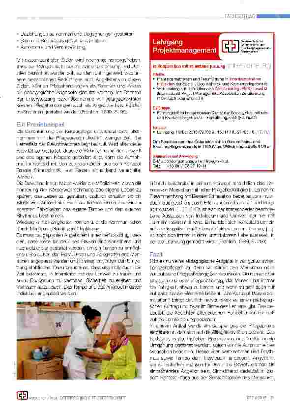 Vorschauseite 2: Pädagogische Aufgaben in der Langzeitpflege