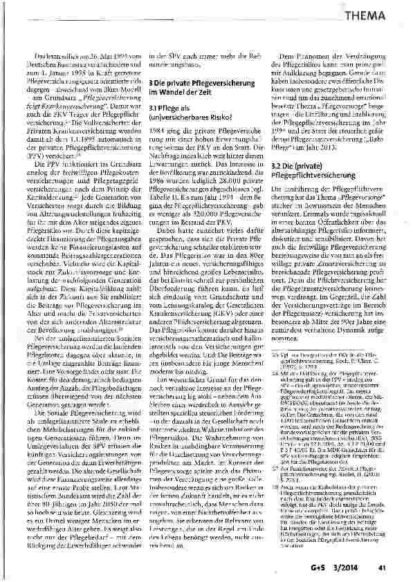 Vorschauseite 4: 30 Jahre Pflegeversicherung: Ein denkwürdiges Jubiläum