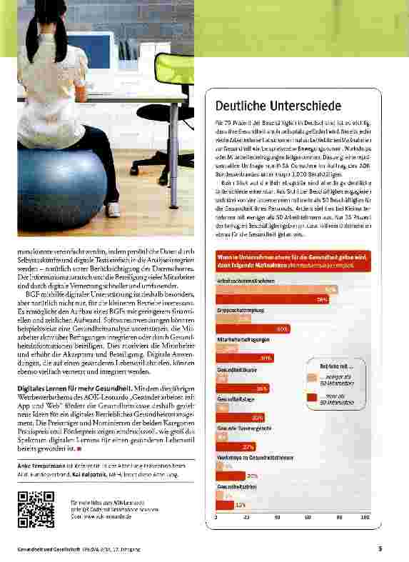 Vorschauseite 2: Digitale PräventionGesund am Arbeitsplatz