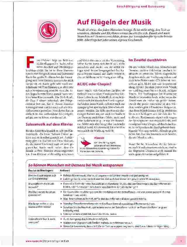 Vorschauseite 1: Auf Flügeln der Musik