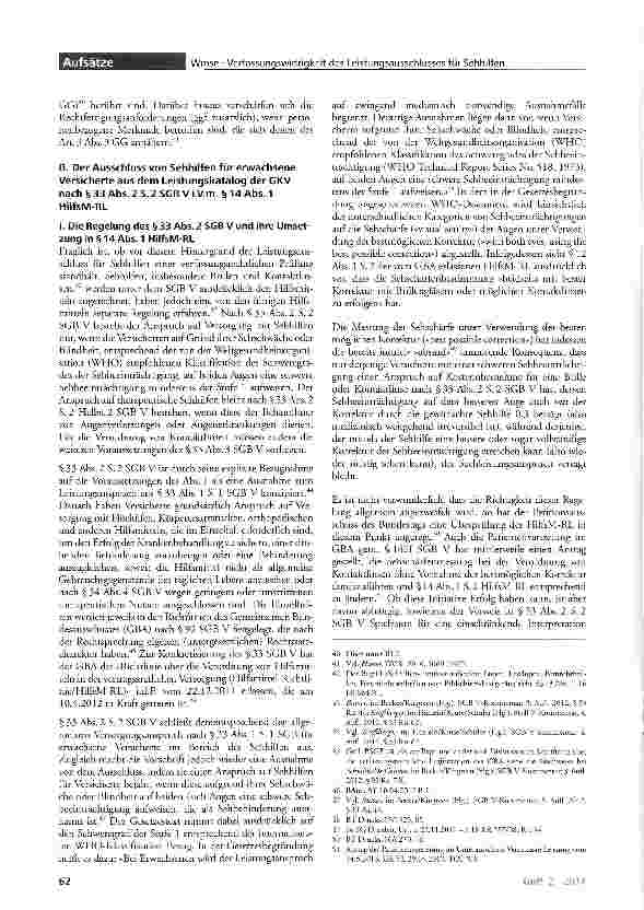 Vorschauseite 5: Verfassungsrechtliche Anforderungen an Leistungsausschlüsse in der GKV - am Beispiel der Gleichheitswidrigkeit des Leistungsausschlusses für Sehhilfen nach§33Abs. 2S. 2SGBVi. V. m…
