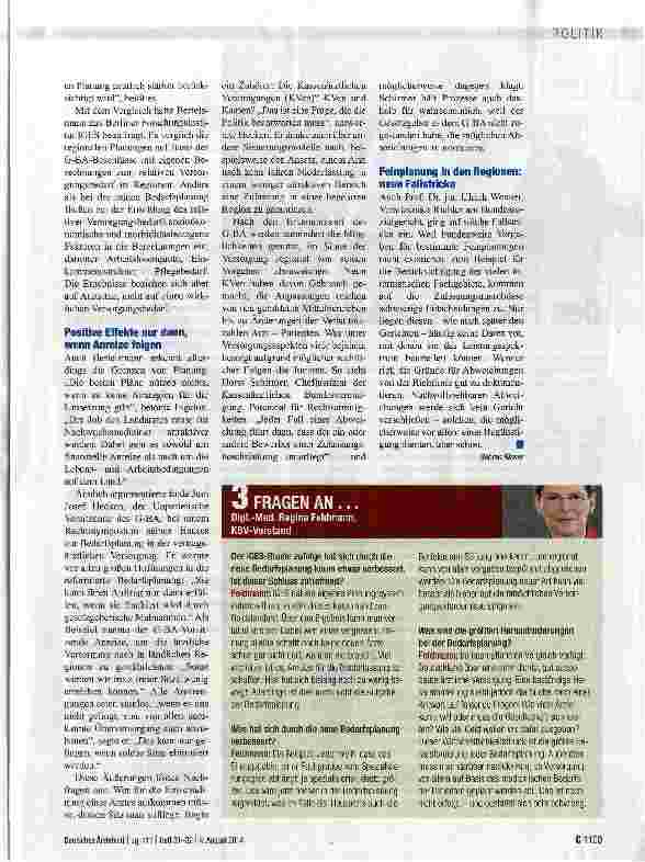 Vorschauseite 2: Keine Landärzte ohne Anreize