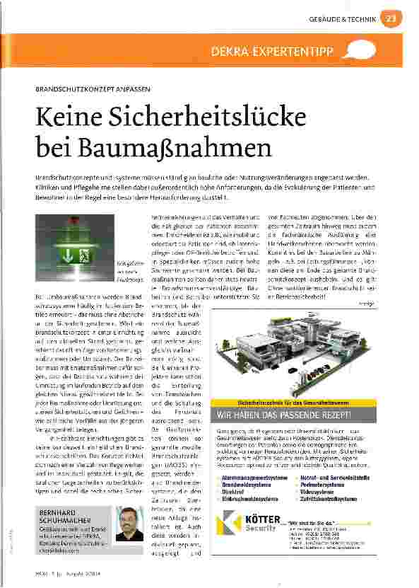 Vorschauseite 1: Keine Sicherheitslücke bei Baumaßnahmen