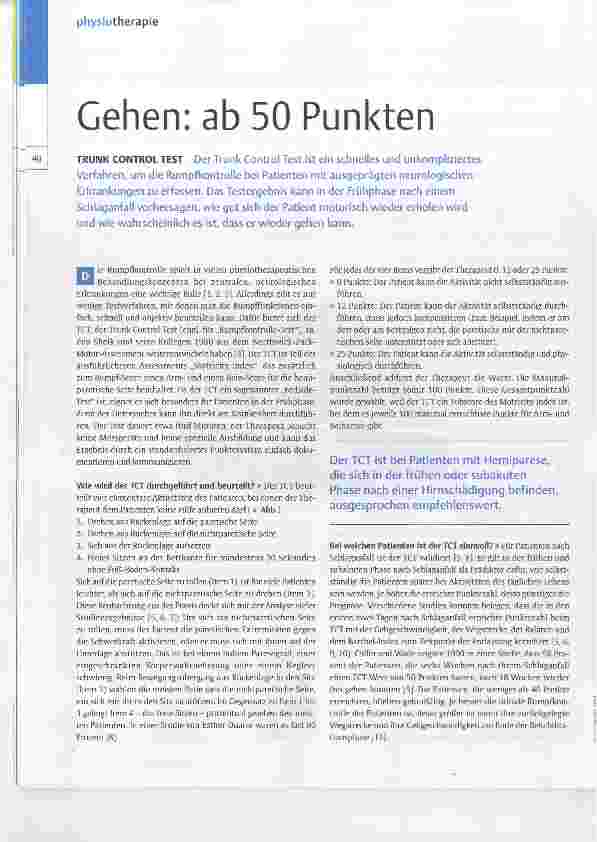 Vorschauseite 1: Gehen: ab 50 Punkten