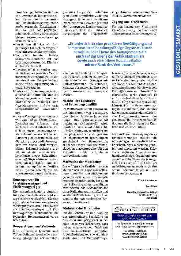 Vorschauseite 3: Krankenhausversorgungsstruktur 2030