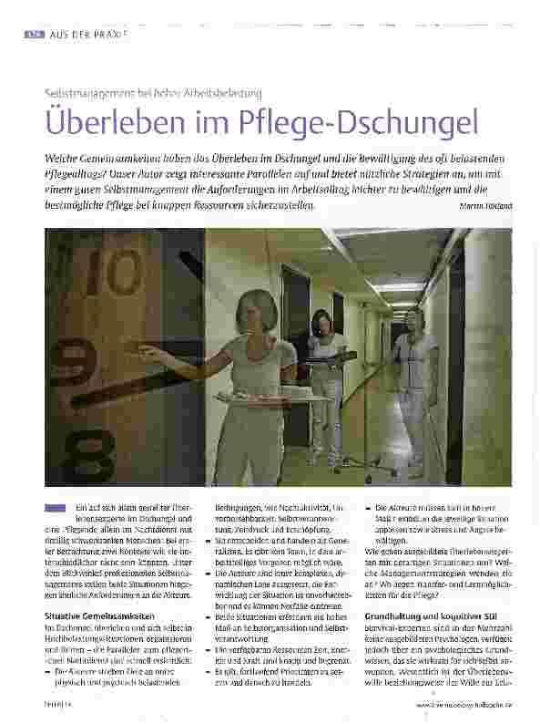 Vorschauseite 1: Überleben im Pflege-Dschungel