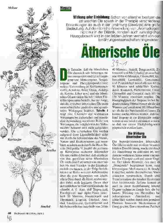 Vorschauseite 1: Ätherische Öle Wirkung oder Einbildung