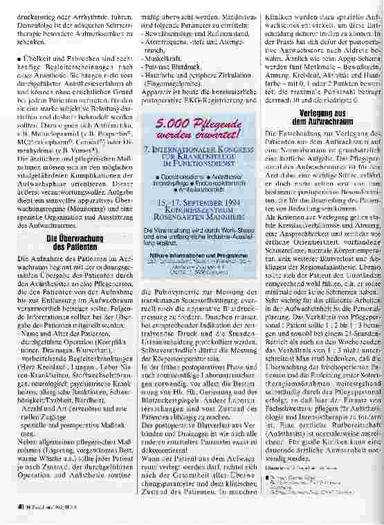 Vorschauseite 3: Postoperative Überwachung Vermeidbare Risiken
