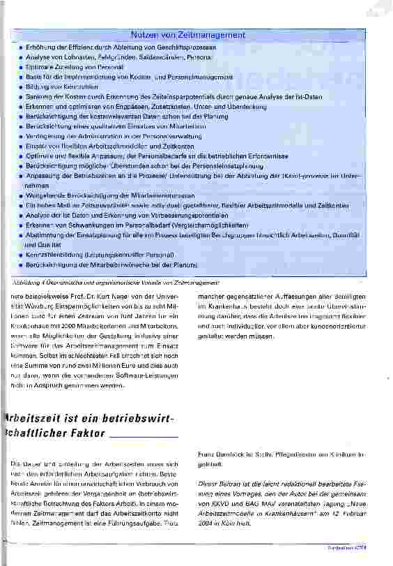 Vorschauseite 5: Intelligente Personaleinsatzplanung Wie eine bedarfsorientierte Arbeitszeitregelung zu mehr Effizienz führen kann