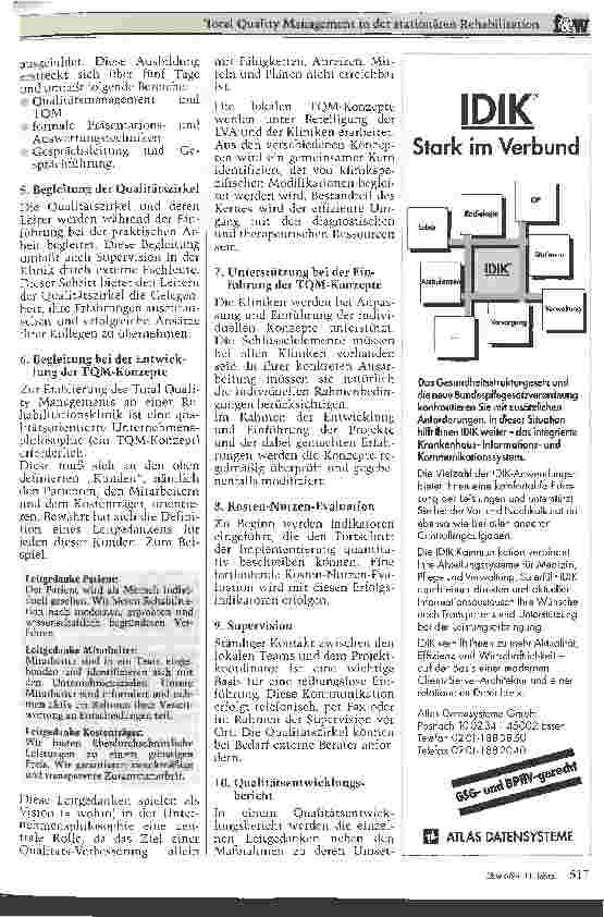 Vorschauseite 3: Total Quality Management in der stationären Rehabilitation