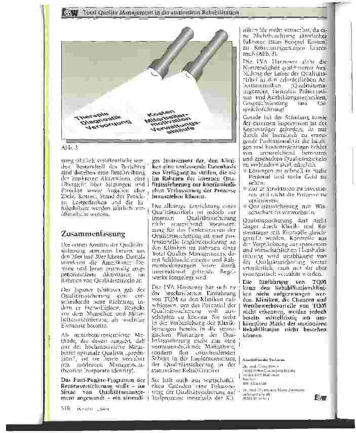 Vorschauseite 4: Total Quality Management in der stationären Rehabilitation