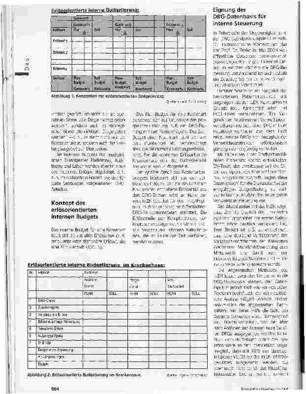 Vorschauseite 2: Ressourcen gerecht verteilen . Aufbau einer erlösorientierten Budgetierung als Vorstufe zum Profit-Center-System