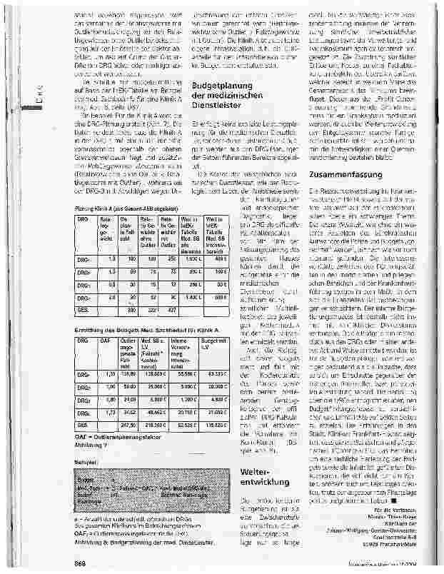 Vorschauseite 6: Ressourcen gerecht verteilen . Aufbau einer erlösorientierten Budgetierung als Vorstufe zum Profit-Center-System