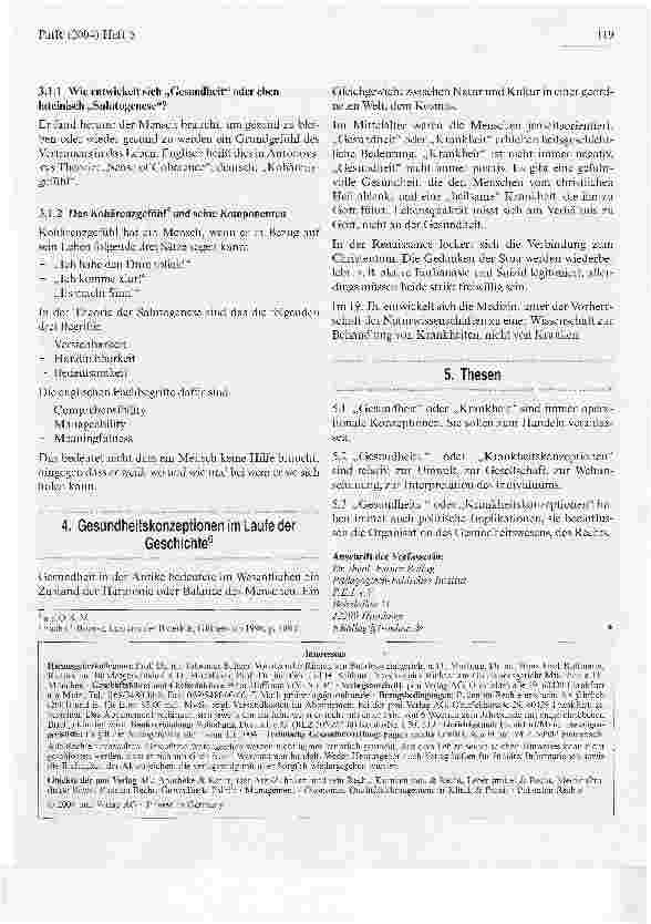 Vorschauseite 2: Gesundheit und Krankheit - Sinn und Unsinn von Gesundheitsdefinitionen