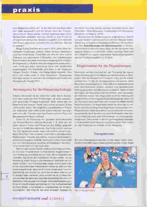 Vorschauseite 4: Adipositas eine Herausforderung für die Physiotherapie