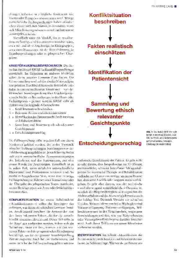 Vorschauseite 2: KRISE: Ethische Fallbesprechungen trotz knapper zeitlicher Ressourcen