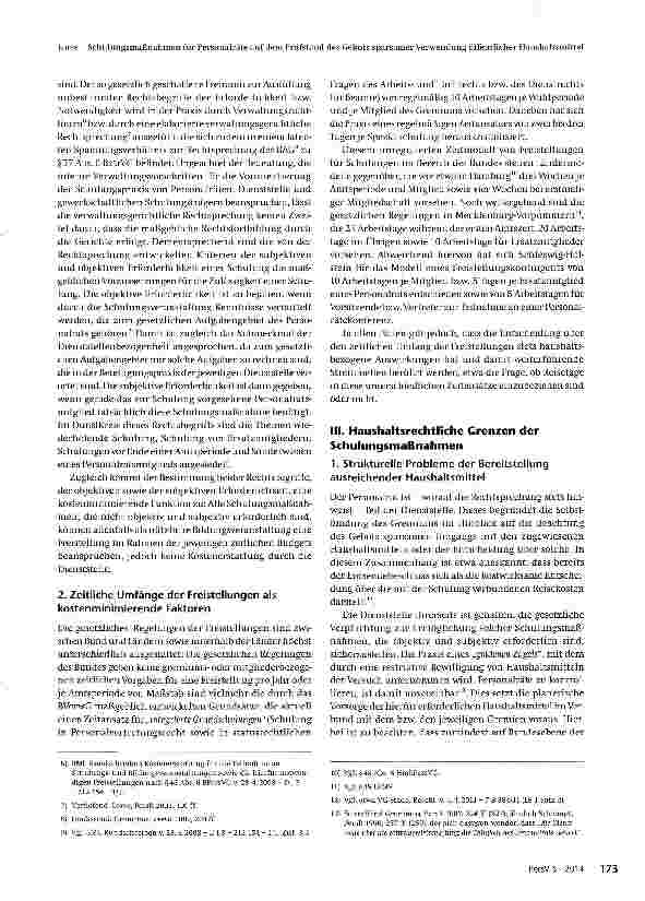 Vorschauseite 3: Schulungsmaßnahmen für Personalräte auf dem Prüfstand des Gebots sparsamer Verwendung öffentlicher Haushaltsmittel