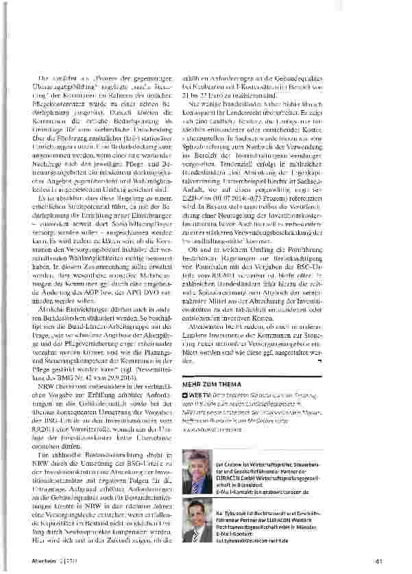Vorschauseite 4: Spielt NRW eine Vorreiterrolle?