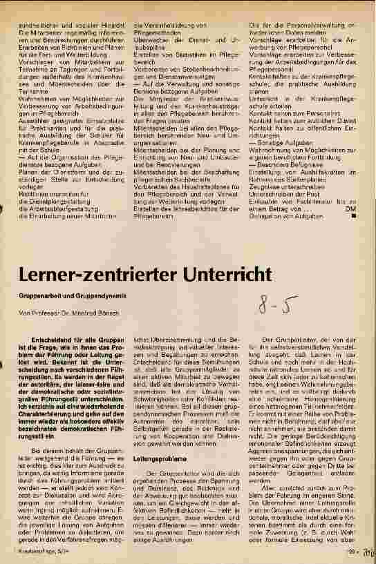 Vorschauseite 1: Lerner - zentrierter Unterricht Gruppenarbeit und Gruppendynamik