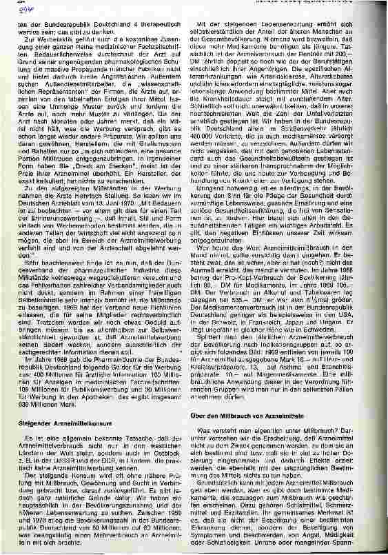 Vorschauseite 5: Rund um das Arzneimittel Produktion, Werbung und Verbrauch, Mißbrauch und Nebenwirkungen