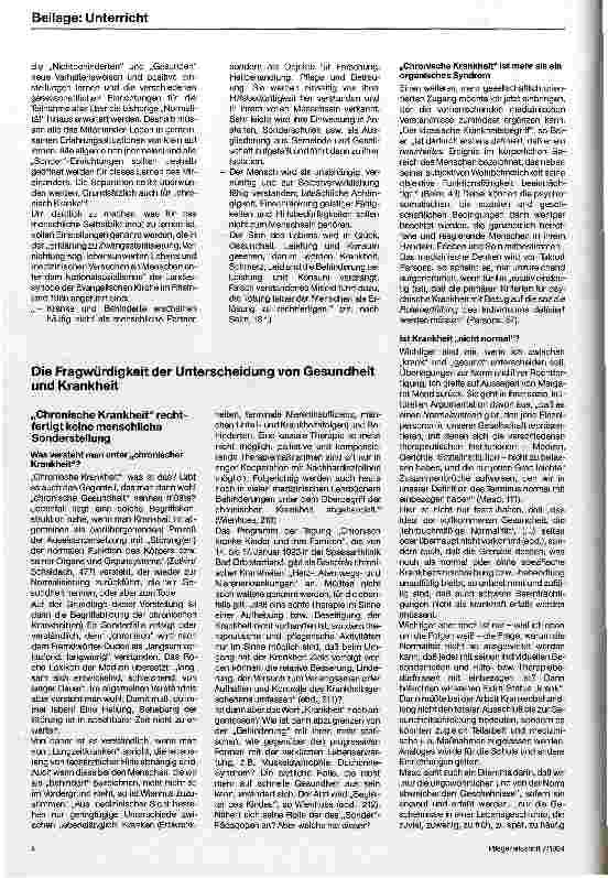Vorschauseite 3: Sonder-Pädagogik? Sonder-(Schul)Pädagogen und Pädagoginnen als Lebensund Lernbegleiter von Kindern und Jugendlichen mit chronischen Krankheiten und als Partner der Angehörigen