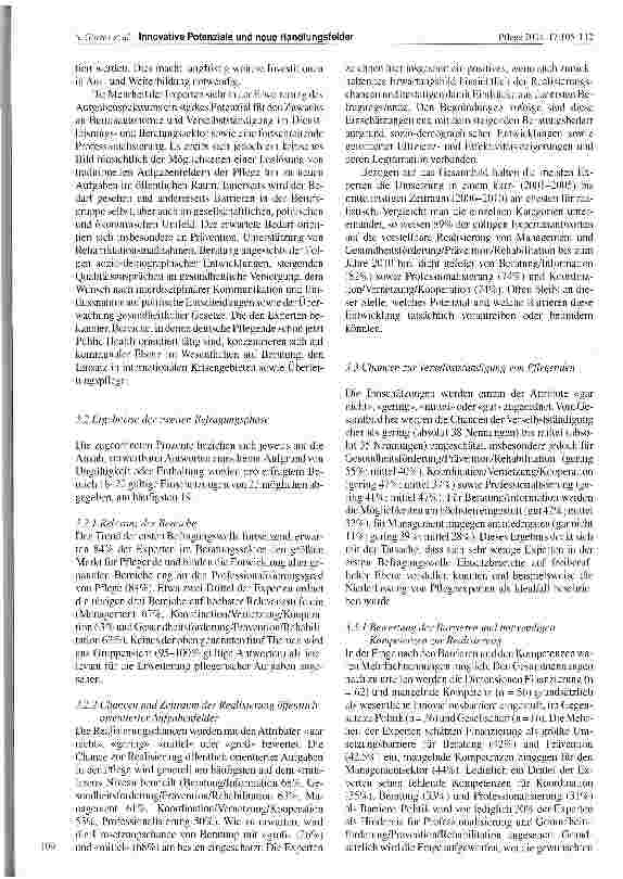 Vorschauseite 5: Innovative Potenziale und neue Handlungsfelder für zukünftige Dienstleistungen in der Pflege