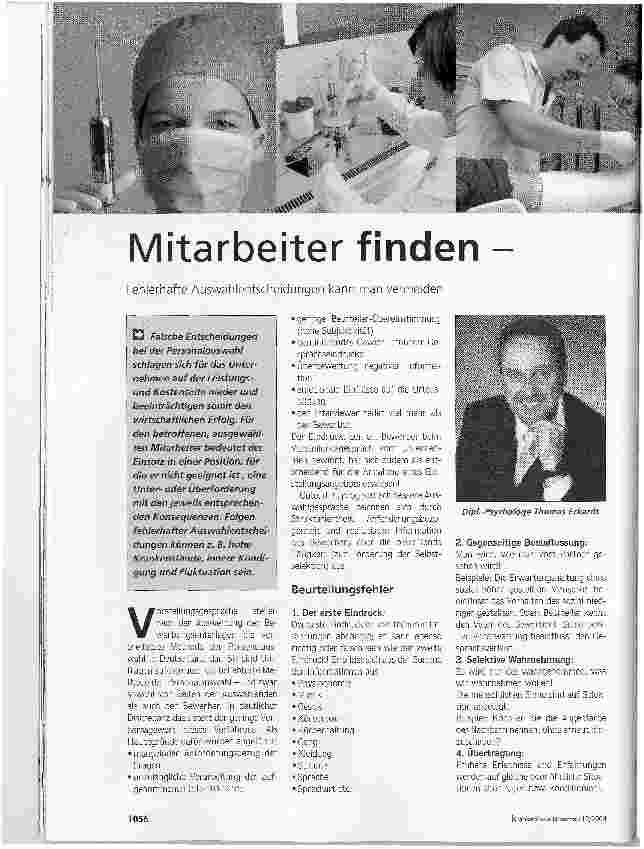 Vorschauseite 1: Mitarbeiter finden - Mitarbeiter binden