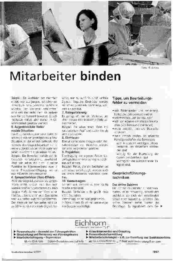 Vorschauseite 2: Mitarbeiter finden - Mitarbeiter binden