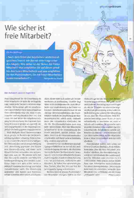 Vorschauseite 1: Wie sicher ist freie Mitarbeit?