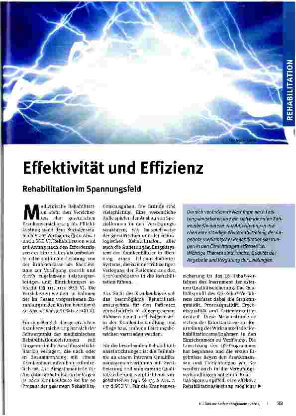 Vorschauseite 1: Effektivität und Effizienz