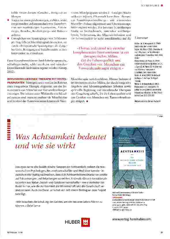 Vorschauseite 4: Integrierte Pflege bei Menschen mit Krebs