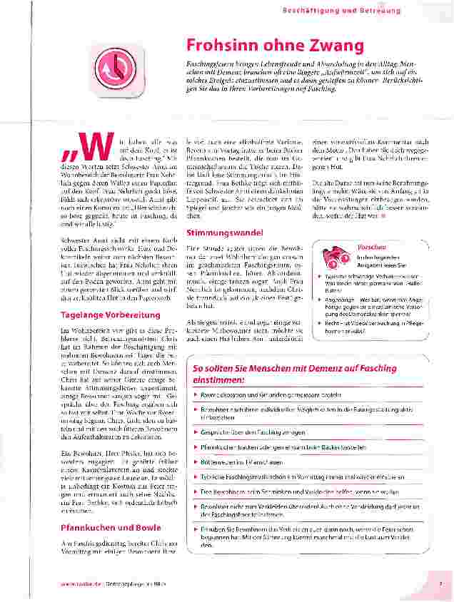 Vorschauseite 1: Frohsinn ohne Zwang