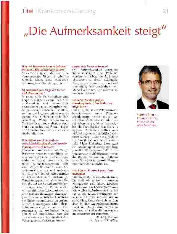 Vorschauseite 1: Die Aufmerksamkeit steigt