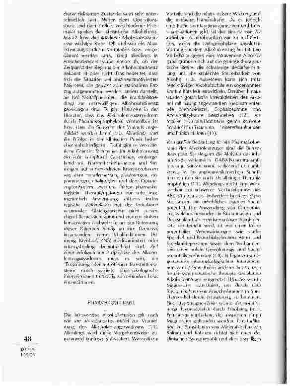 Vorschauseite 2: PERIOPERATIVES MANAGEMENT BEI ALKOHOLABHÄNGIGEN PATIENTEN