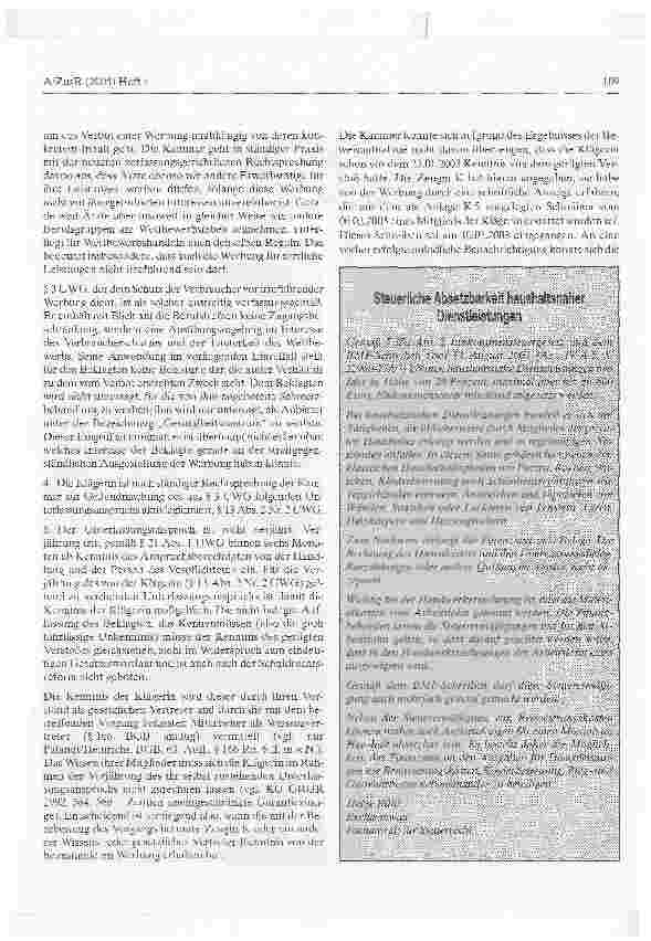 Vorschauseite 3: Werbung im Gesundheitszentrum
