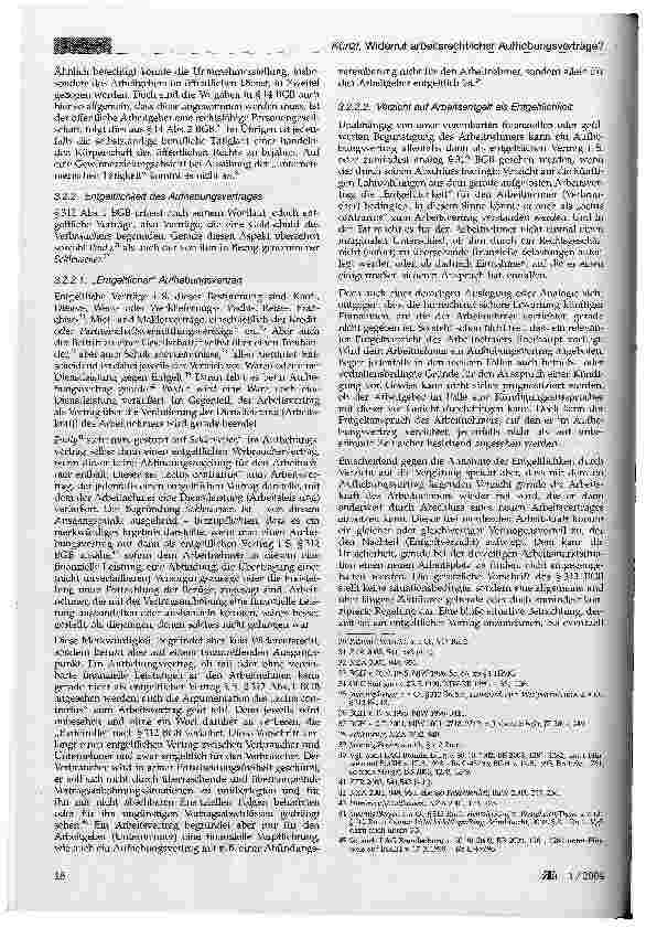 Vorschauseite 3: Widerruf arbeitsrechtlicher Aufhebungsverträge?